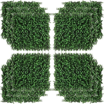 Grass Wall Panels, 20" x 20" Artificial Grass Wall Decor, Greenery Backdrop Panels Wall for Outdoor, Indoor, Garden, Fence, Backyard, Fresh