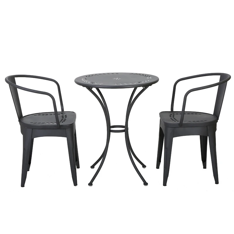 Streamdale Whimsical Lourdes Bistro Set Durable Outdoor Elegance