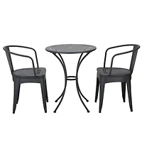 Streamdale Whimsical Lourdes Bistro Set Durable Outdoor Elegance