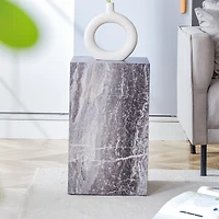 Simplie Fun Elevate your living space with this modern Mdf coffee table, which showcases gray textured patterns. It is characterized by stylish design