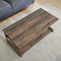 Streamdale Modern Solid Wood Coffee Table with Storage