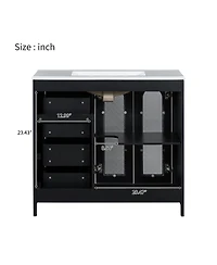Streamdale 36" Vanity with Soft-Close Storage