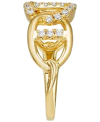 Diamond Mariner Link Chain Open Band (1/4 ct. t.w.) in 14k Gold
