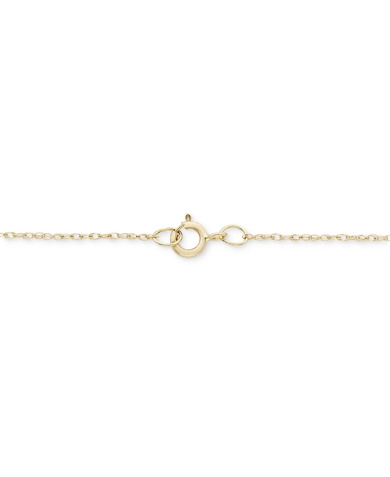 Diamond Round & Baguette Ornate Cross 18" Pendant Necklace (1/4 ct. t.w.) in 14k Two-Tone Gold