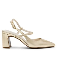Anne Klein Women's Bliss Pointed Toe Strappy Block Heel Pumps