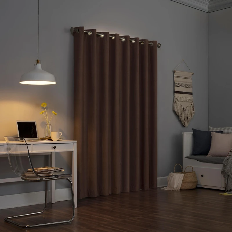 Duran Thermal Insulated 100% Blackout Grommet Curtain Panel