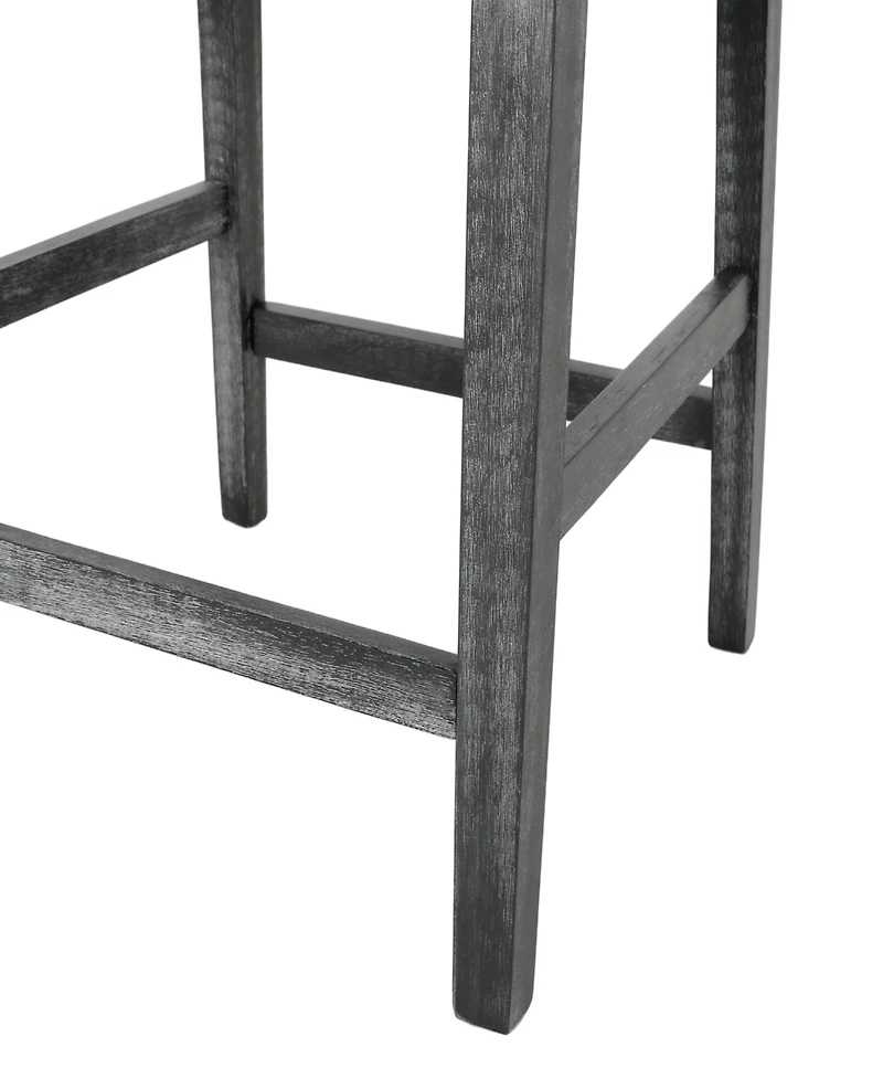 Streamdale Set Of 2 Upholstered 26 Inch Counter Stool - Light Gray/Gray