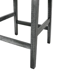 Streamdale Set Of 2 Upholstered 26 Inch Counter Stool - Light Gray/Gray
