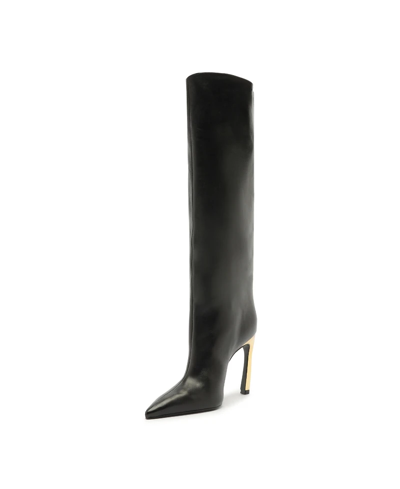 Schutz Women's Cate Curve Pointed Toe High Heel Boots