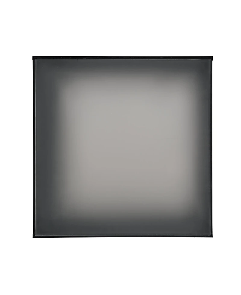 Streamdale Modern Led Coffee Table with Frosted Glass Top (Black, 27.5")