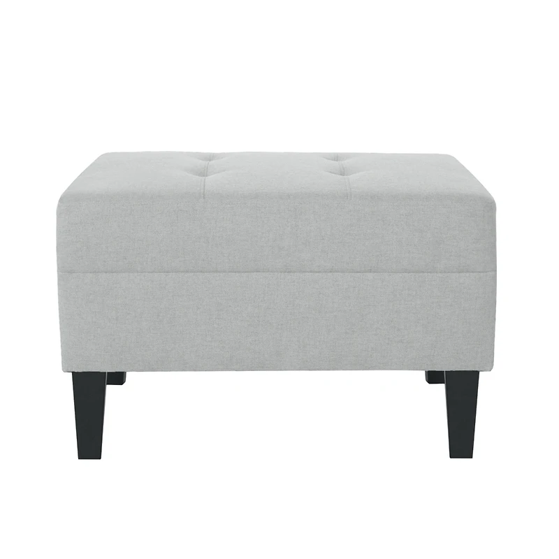 Plush Ottoman with Birch Legs: Comfort, Style, and Durability