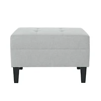 Plush Ottoman with Birch Legs: Comfort, Style, and Durability
