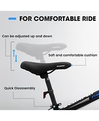 Streamdale Furniture 20 inch Fat Tire Bike Adult/Teen Full Shimano 7 Speed Mountain Bike, Dual Disc Brakes, High Carbon Steel Frame, Front Suspension,