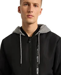 Ecko Unltd Men's Don't Give Up Sherpa Varsity Jacket