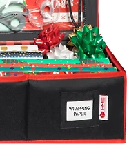 Wrapping Paper Storage Container. Fits up to 27 Rolls 1.37" Diam.