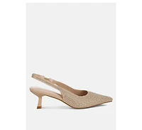 Julep Flyknit Rhinestone Slingback Sandals