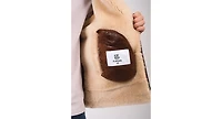 Men's Leather Sheepskin Jacket, Brown, Created for Macy's