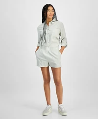 Hippie Rose Juniors' Stripe Boxer Shorts