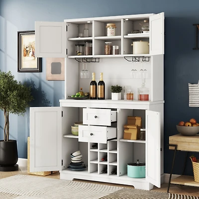 Streamdale Farmhouse Coffee & Wine Cabinet with Storage