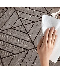 Streamdale Furniture Composite Deck Tiles for Indoor/Outdoor Spaces