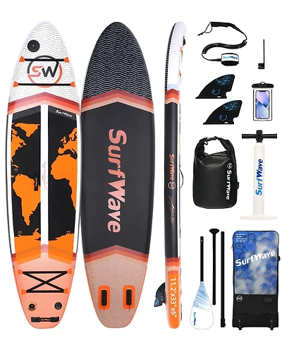 Streamdale Furniture Inflatable Stand Up Paddle Board 11'x34" x6" With Accessories