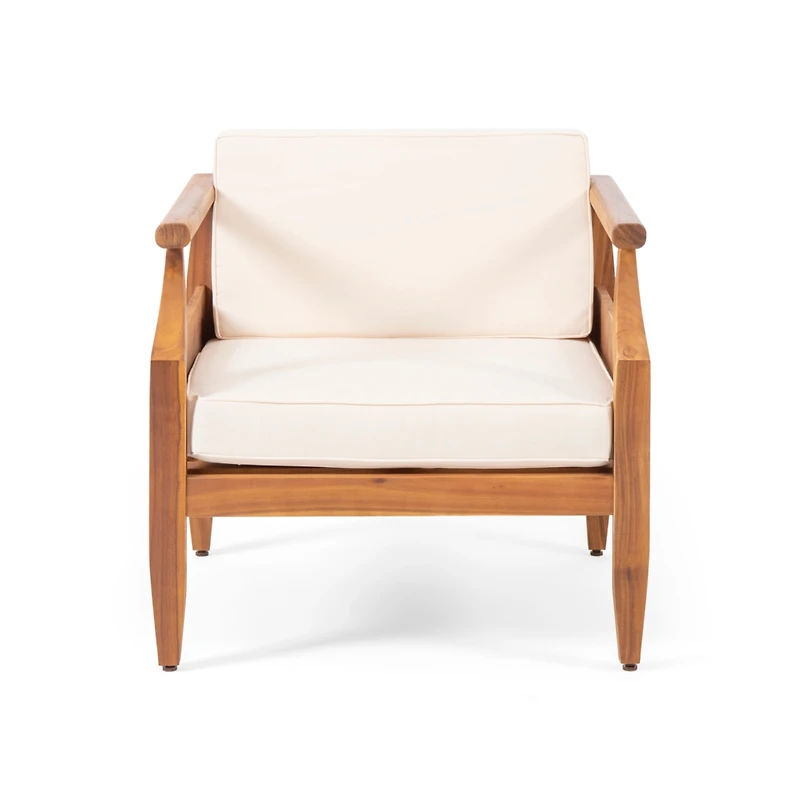 Streamdale Acacia Wood Outdoor Club Chair with Cushions