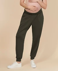 Motherhood Maternity Maternity Under the Belly Side Pockets Scuba Jogger - Motherhood