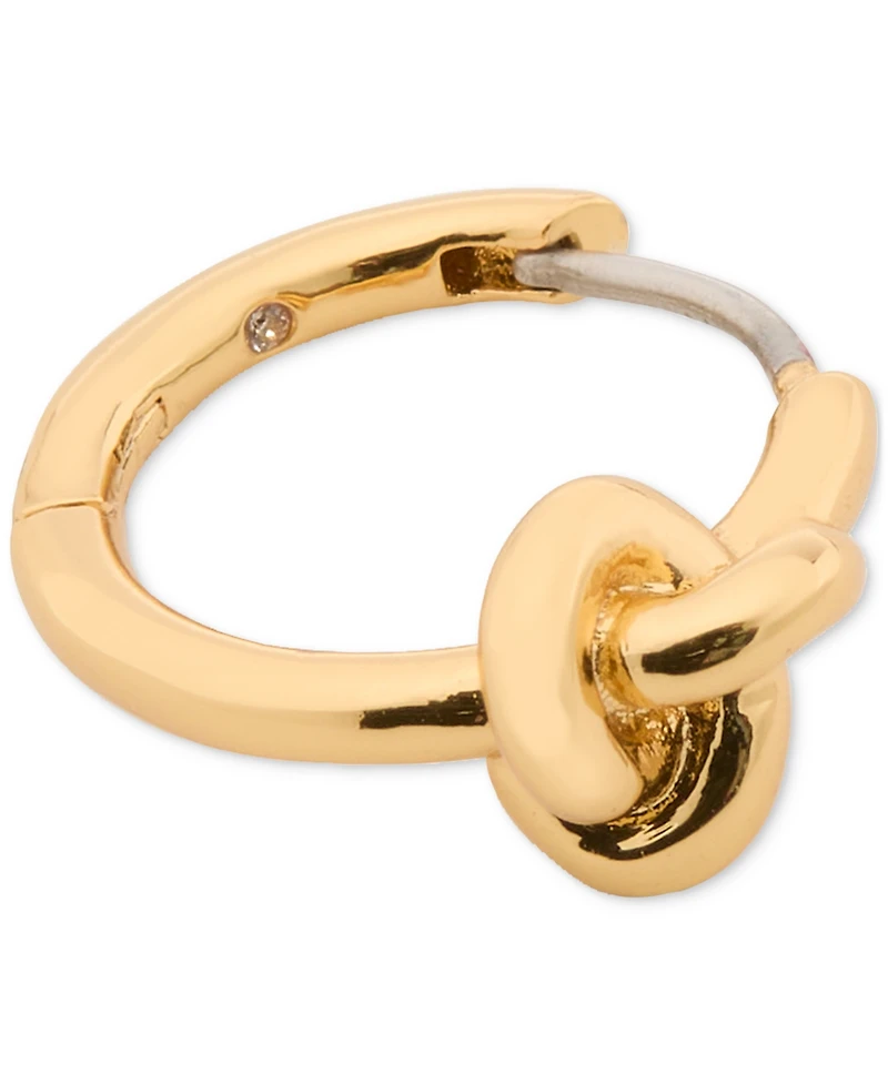 Kate Spade New York Small Knotted Huggie Hoop Earrings, 0.62"