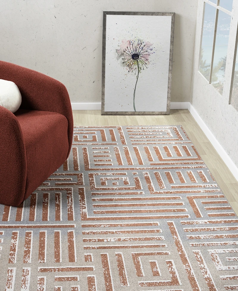 Lr Home Willa Vis-1 5'3"x7' Area Rug
