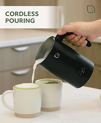 Willow Kitchen 4-in-1 Electric Milk Frother and Steamer -Barista Quality Froth Steam - Hot Cold Foam Options