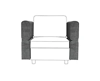 gaomon Chenille Armrest Module for Modular Sectional Sofa, 90°-180° Adjustable Sofa Armrest, A Pair of Couch Armrests for Sectional Sleeper