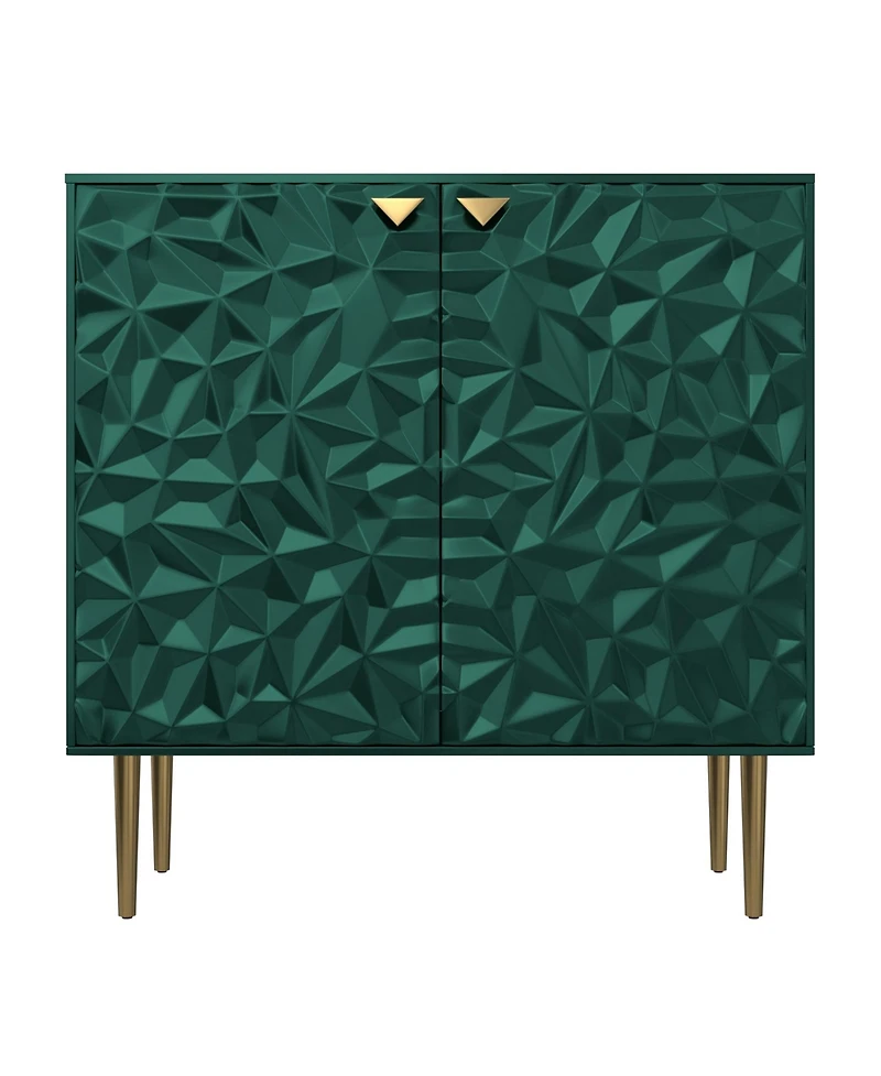 Boyel Living 2 Door Locker Accent Cabinet