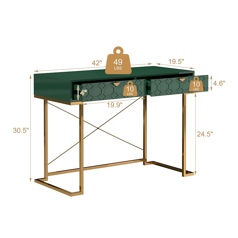 Functional Writing Desk with Ample Storage and Modern Design