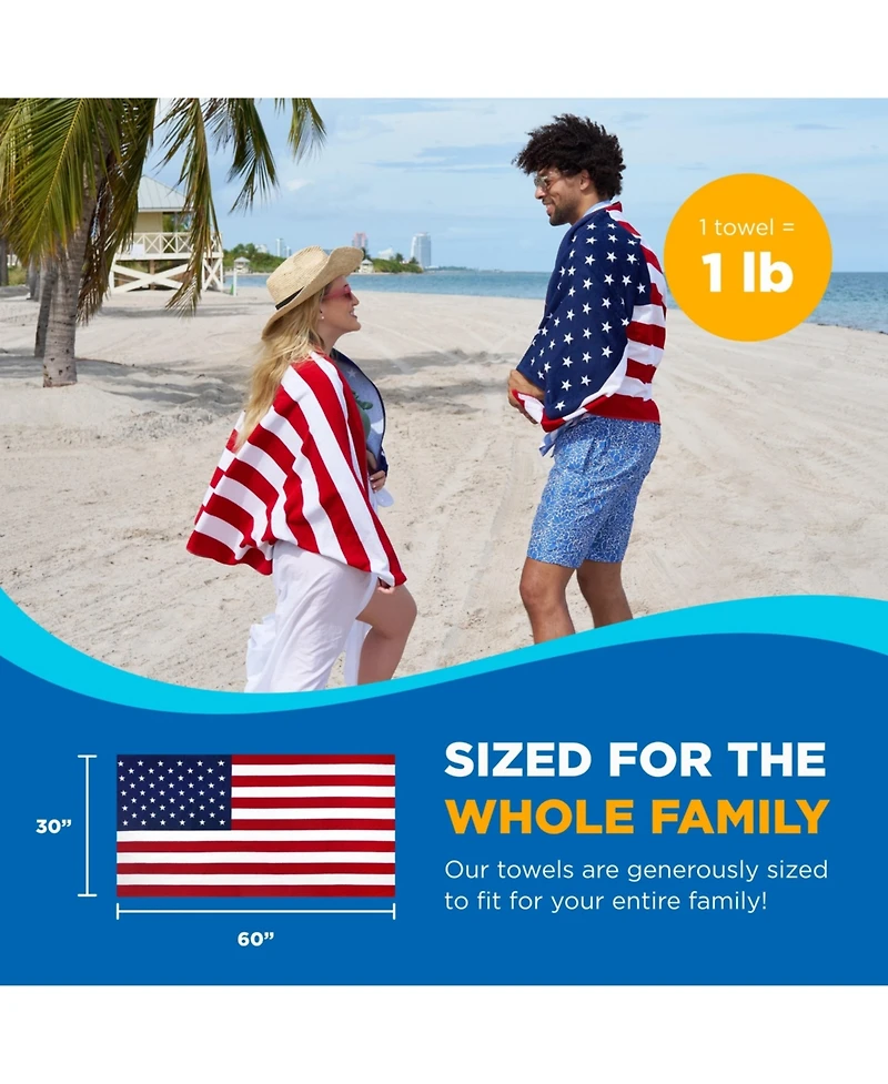 Ben Kaufman Printed Beach Towel Set - Oversized for Kids Quick-Dry & Soft Cotton with Design Luxury Swimming