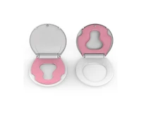 gaomon Toilet Seat Round,Toilet Seat with Toddler Seat Built in, Potty Training Toilet Seat Round Fits Both Adult and Child, with Soft Close, Easy Ins