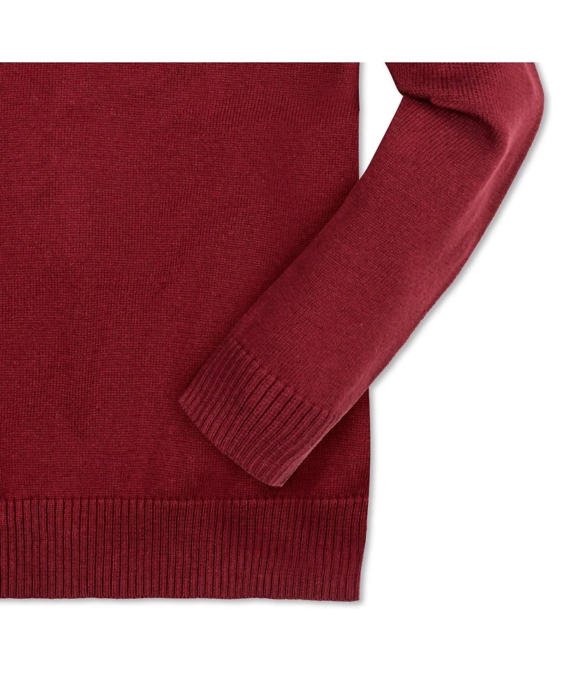 Hope & Henry Baby Boys Long Sleeve Henley Pullover Sweater with Elbow Patches