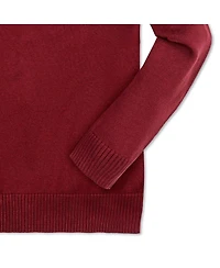 Hope & Henry Baby Boys Long Sleeve Henley Pullover Sweater with Elbow Patches