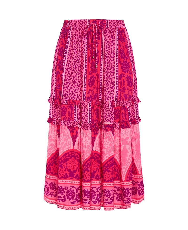 City Chic Plus Samara Print Skirt