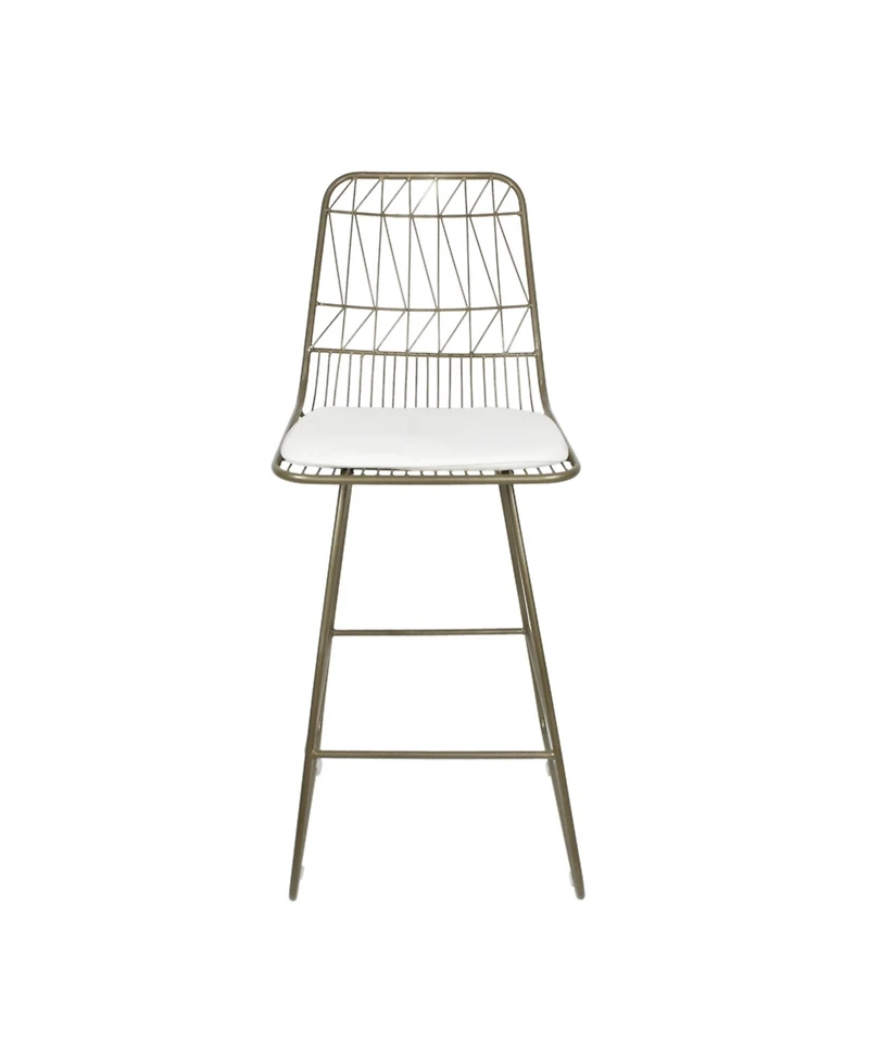 Streamdale Geometric Counter Stools with Waterproof Cushions