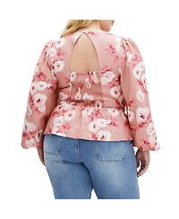 City Chic Plus Size Sweet Adelyn Print Top