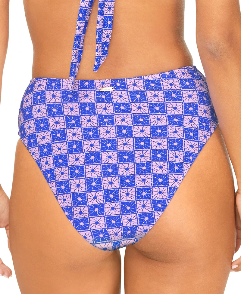 Raisins Juniors' Indo High-Waisted Bikini Bottoms