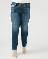 Silver Jeans Co. Plus Most Wanted Mid Rise Straight Leg