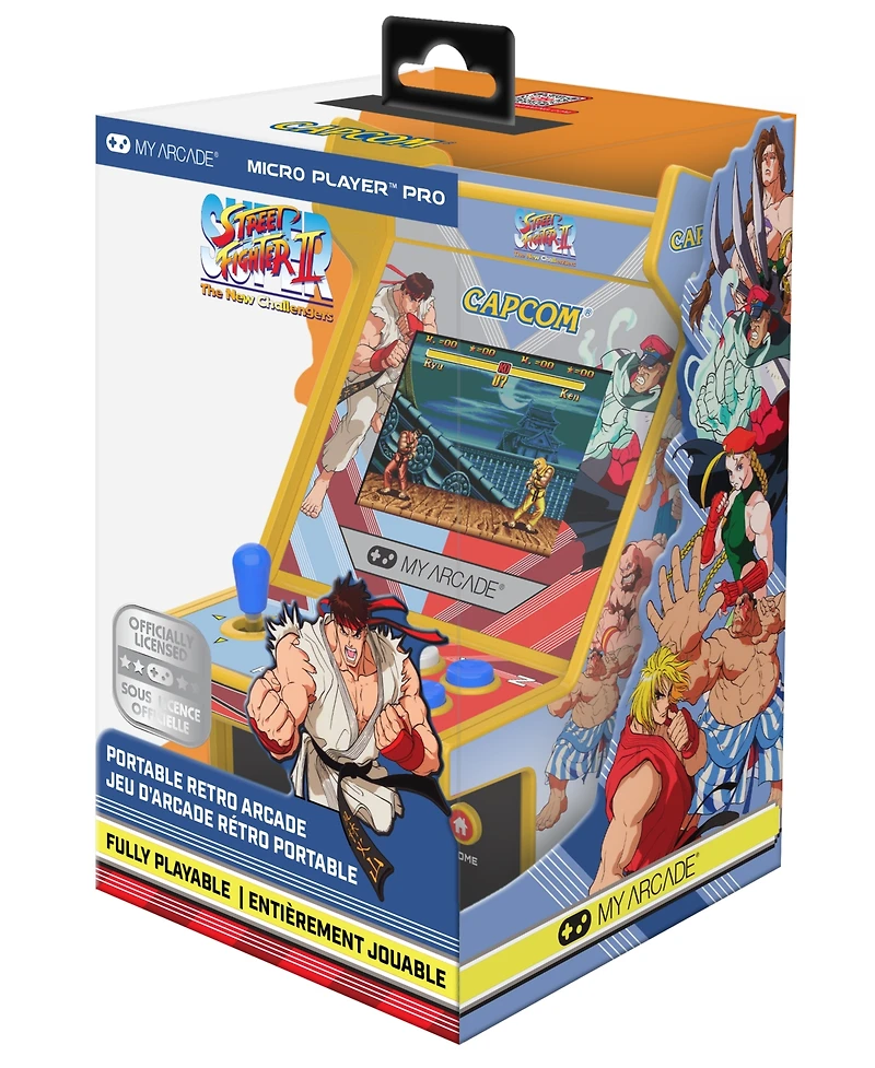 My Arcade Micro Player Pro 6.7" Super Street Fighter Ii Portable Retro Arcade Game (2 in 1