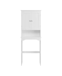 Over The Toilet Storage Cabinet, Bathroom Shelf Over Toilet, Bathroom Storage Cabinet Organizer, Wood Bathroom Space Saver, White