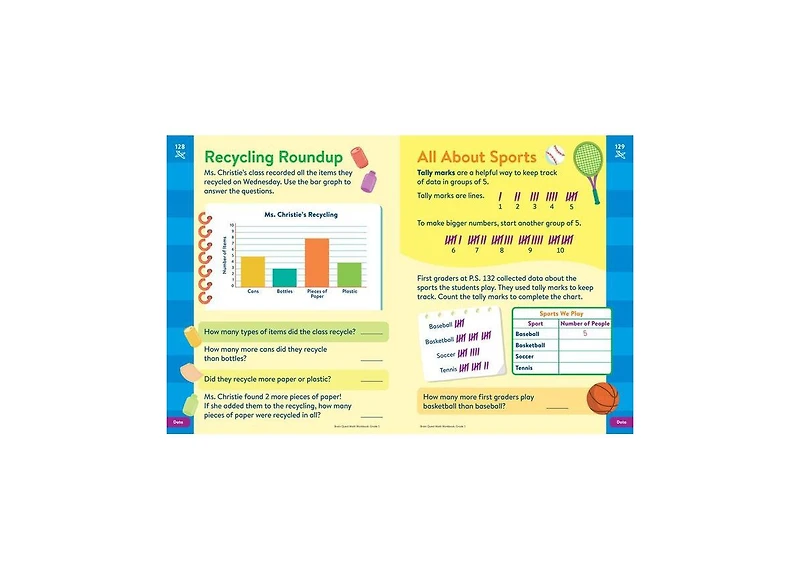 Barnes & Noble Brain Quest Math Workbook: 1st Grade by Workman Publishing