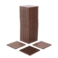 Streamdale Interlocking Deck Tiles, 44 Pack Patio Tiles, Waterproof, All Weather Use