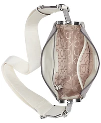 Calvin Klein Fay Signature Adjustable Crossbody with Magnetic Top Closure