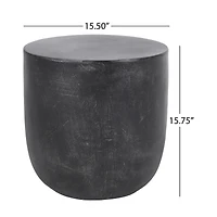 Streamdale Modern Concrete Side Table Durable, Waterproof, Assembled