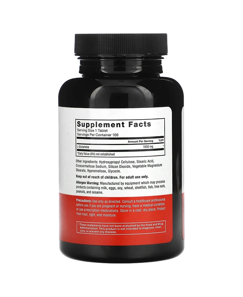 Force Factor L-Glutamine Tablets 1 000 mg