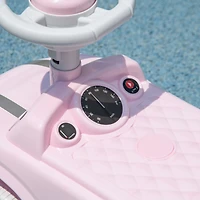 Toddler Ride on Toy, Foot to Floor Sliding Car with Horn, Working Steering Wheel & No Tip Anti-Over-Backwards System for Boys and Girls Ages 18-36 Mon